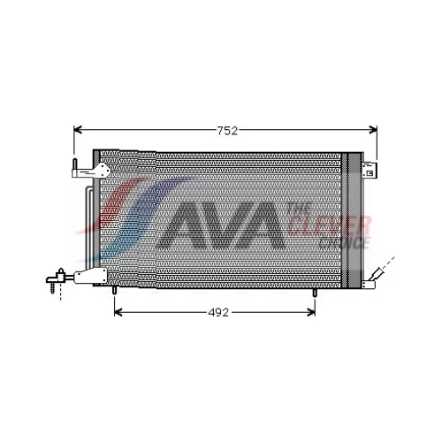 Kondenzátor klimatizácie AVA QUALITY COOLING PEA5187