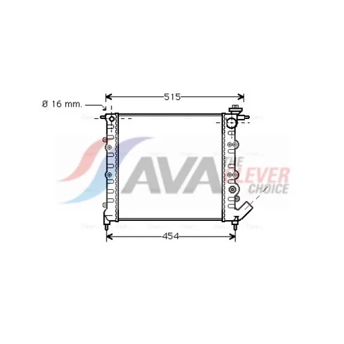 Chladič motora AVA QUALITY COOLING RT2041