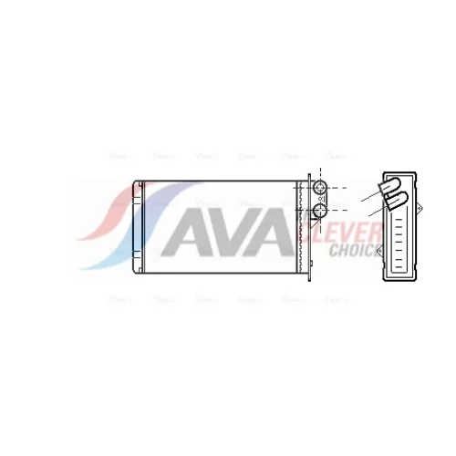 Výmenník tepla vnútorného kúrenia AVA QUALITY COOLING RT6161