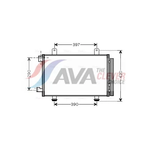 Kondenzátor klimatizácie AVA QUALITY COOLING SZ5090D