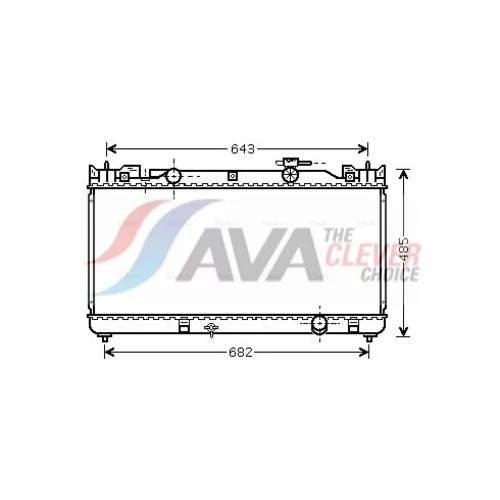 Chladič motora AVA QUALITY COOLING TO2341