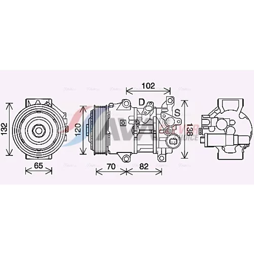 Kompresor klimatizácie AVA QUALITY COOLING TOAK745