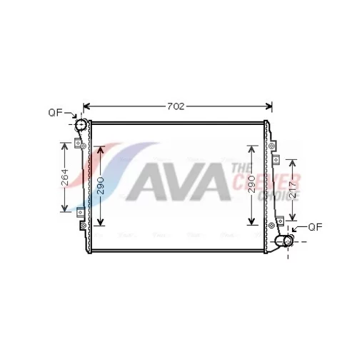 Chladič motora AVA QUALITY COOLING VN2224