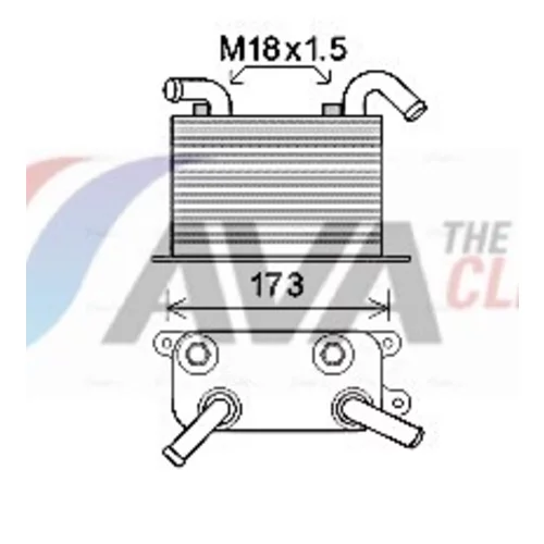 Chladič oleja automatickej prevodovky AVA QUALITY COOLING VN3310