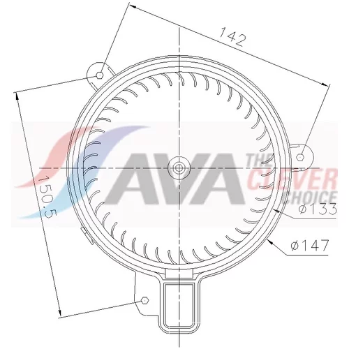 Vnútorný ventilátor AVA QUALITY COOLING VN8470