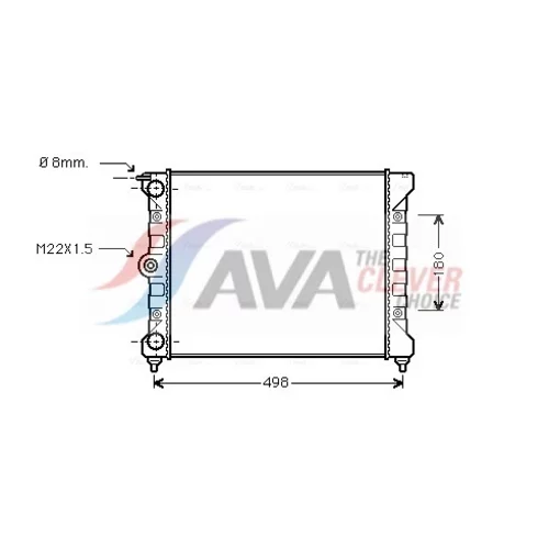 Chladič motora AVA QUALITY COOLING VNA2039