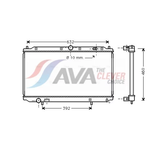 Chladič motora AVA QUALITY COOLING VO2124