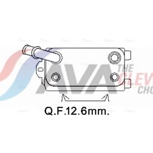Chladič oleja automatickej prevodovky AVA QUALITY COOLING VO3170