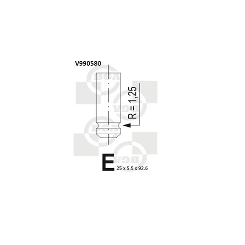 Výfukový ventil BGA V990580