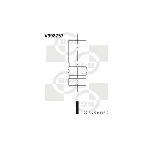 Výfukový ventil BGA V998757