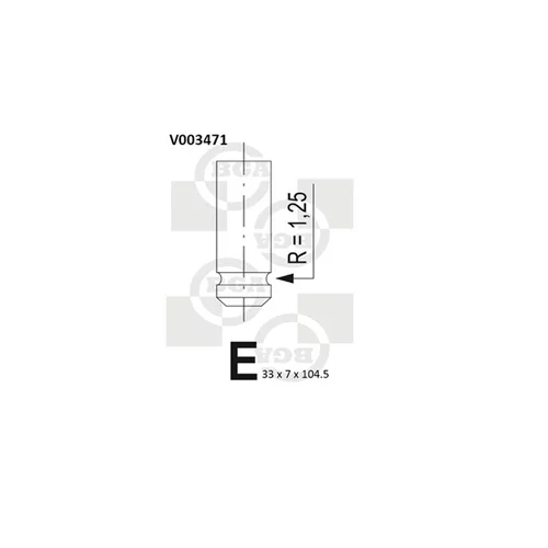 Nasávací ventil BGA V003471