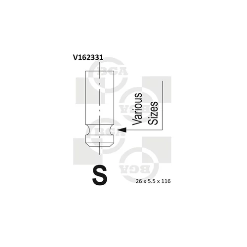 Výfukový ventil BGA V162331