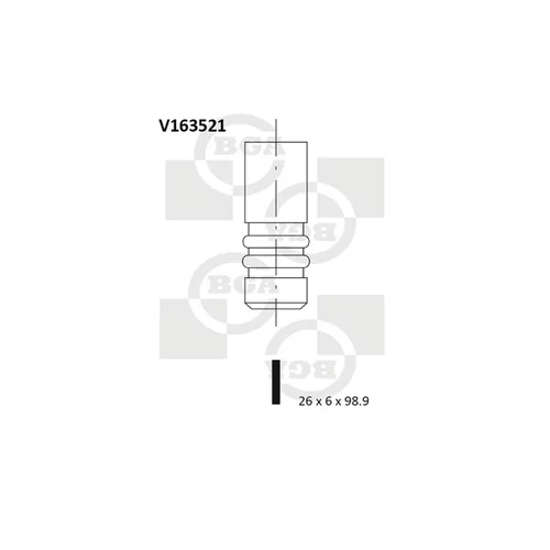 Výfukový ventil BGA V163521