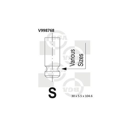 Výfukový ventil BGA V998768