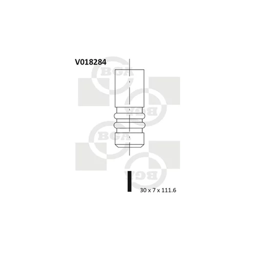 Výfukový ventil BGA V018284