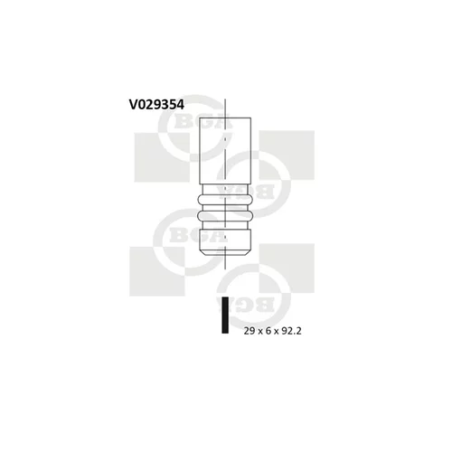 Výfukový ventil BGA V029354