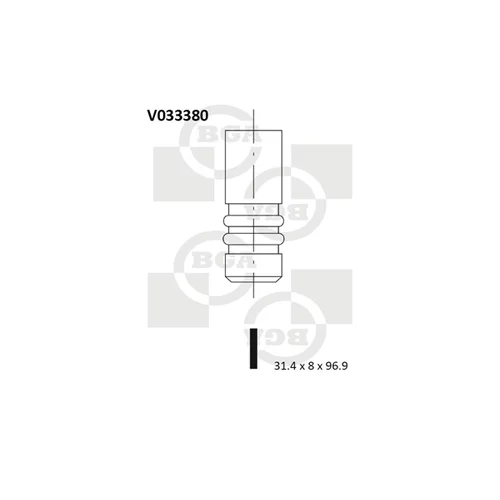 Výfukový ventil BGA V033380