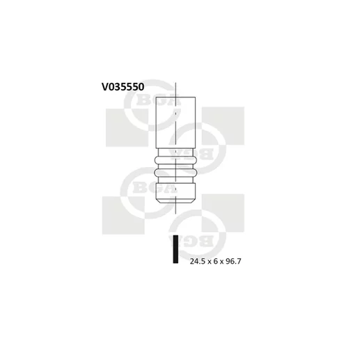 Výfukový ventil BGA V035550