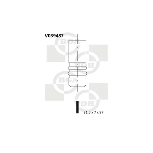 Výfukový ventil BGA V039487