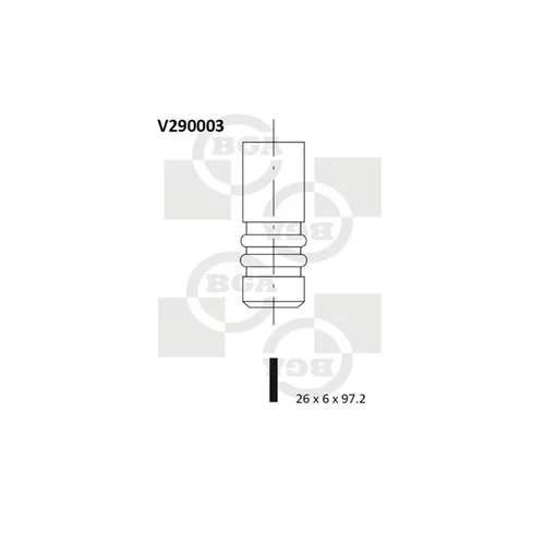 Výfukový ventil BGA V290003