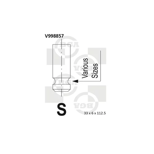 Nasávací ventil BGA V998857