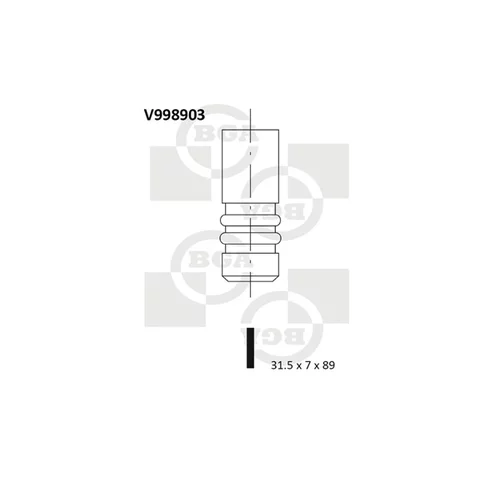 Výfukový ventil BGA V998903