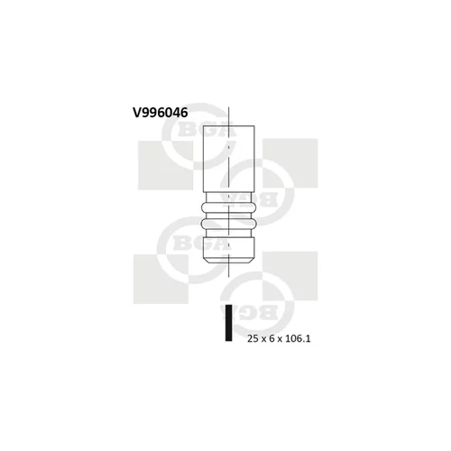 Výfukový ventil BGA V996046