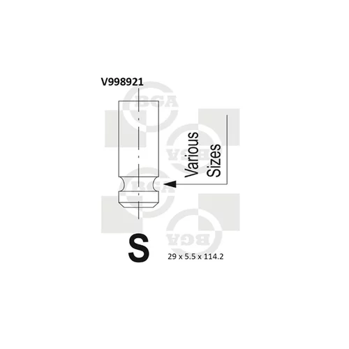 Výfukový ventil V998921 /BGA/