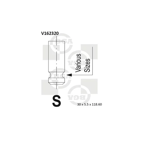 Nasávací ventil BGA V162320