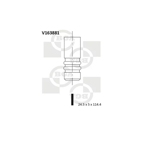 Výfukový ventil BGA V163881