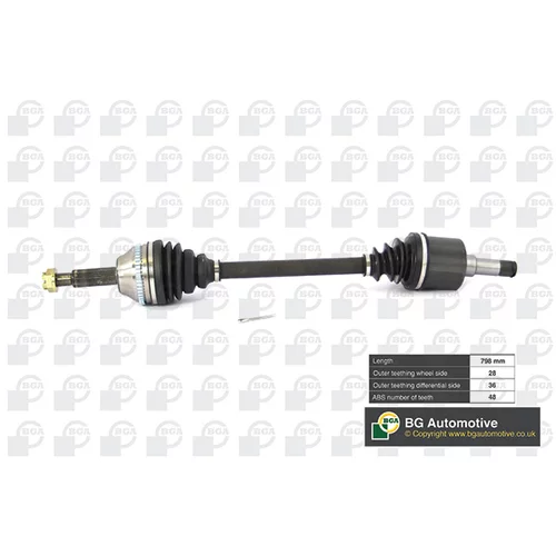 Hnací hriadeľ BGA DS2351LA
