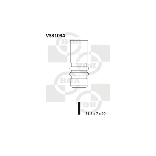 Výfukový ventil BGA V331034