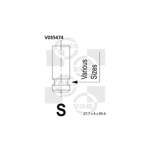 Nasávací ventil BGA V035474