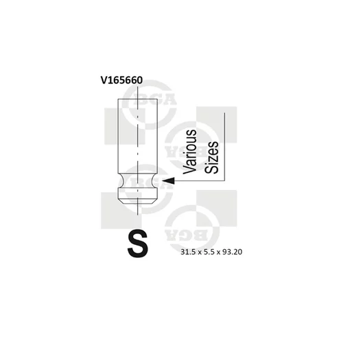 Nasávací ventil BGA V165660