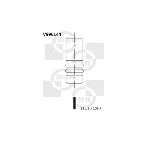 Výfukový ventil BGA V996144