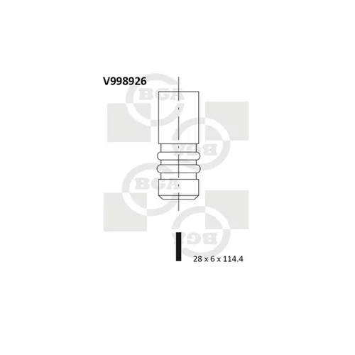 Nasávací ventil BGA V998926