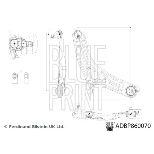 Rameno zavesenia kolies ADBP860070 (BLUE PRINT) - obr. 1