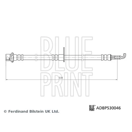 Brzdová hadica BLUE PRINT ADBP530046