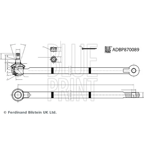 Tiahlo riadenia BLUE PRINT ADBP870089