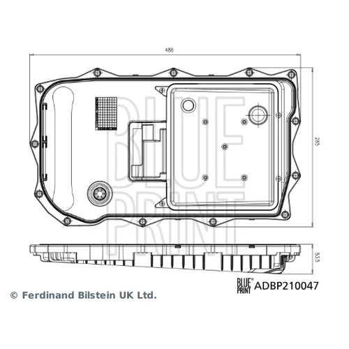 Hydraulický filter automatickej prevodovky ADBP210047 (BLUE PRINT) - obr. 2