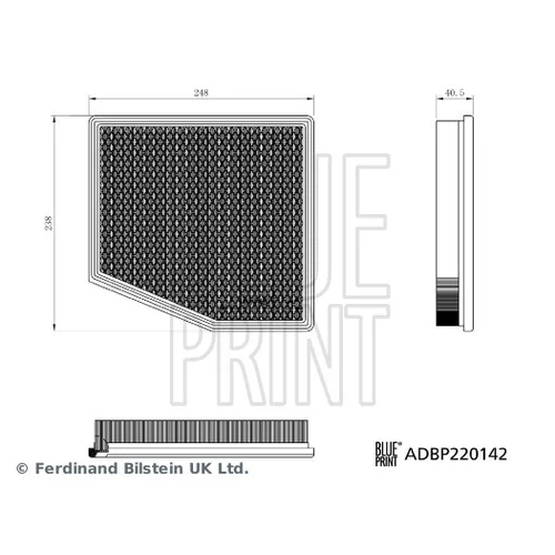 Vzduchový filter BLUE PRINT ADBP220142