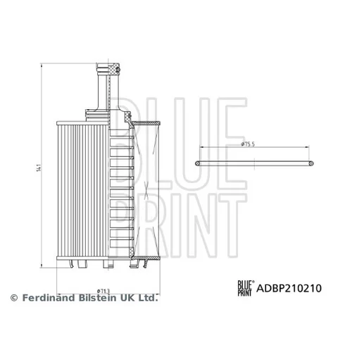 Olejový filter ADBP210210 (BLUE PRINT) - obr. 2