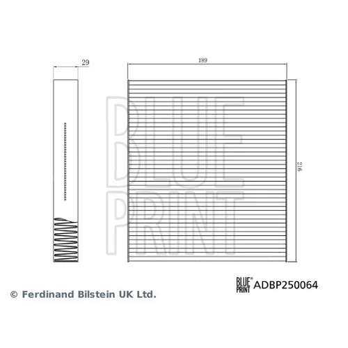Filter vnútorného priestoru ADBP250064 (BLUE PRINT) - obr. 1