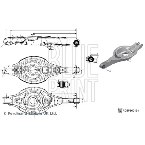 Rameno zavesenia kolies ADBP860191 (BLUE PRINT)