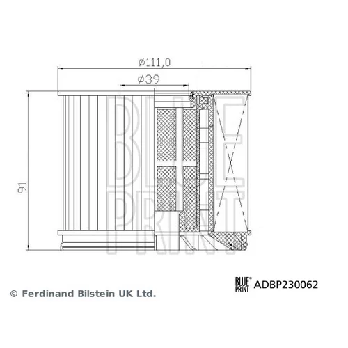 Palivový filter ADBP230062 (BLUE PRINT) - obr. 2
