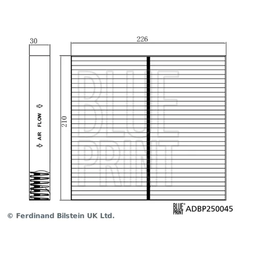 Filter vnútorného priestoru ADBP250045 (BLUE PRINT) - obr. 1
