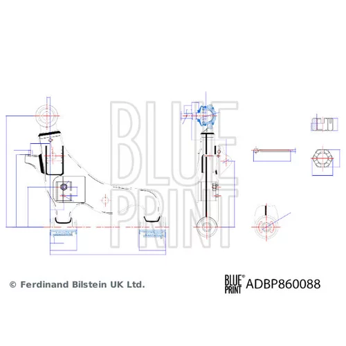 Rameno zavesenia kolies ADBP860088 (BLUE PRINT) - obr. 2