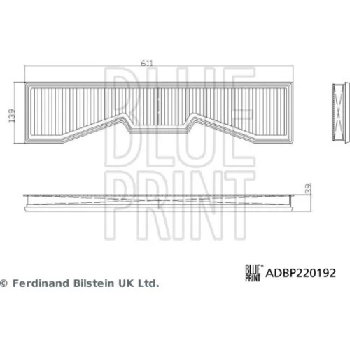 Vzduchový filter BLUE PRINT ADBP220192