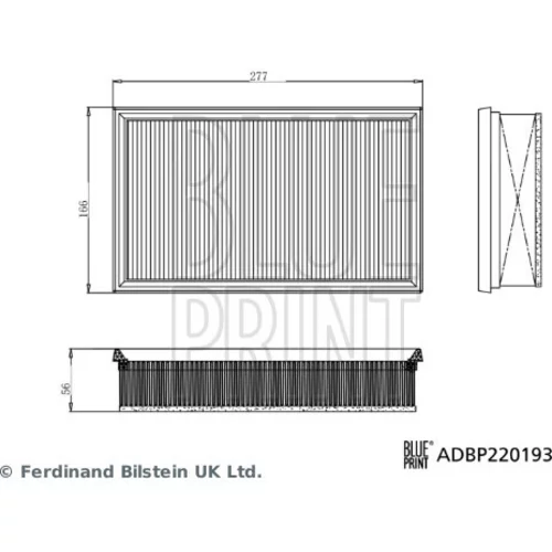 Vzduchový filter BLUE PRINT ADBP220193