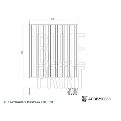 Filter vnútorného priestoru ADBP250083 (BLUE PRINT) - obr. 2